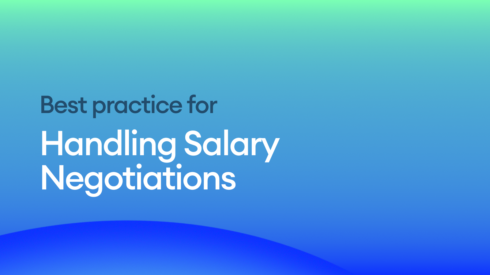 Handling Salary Negotiations