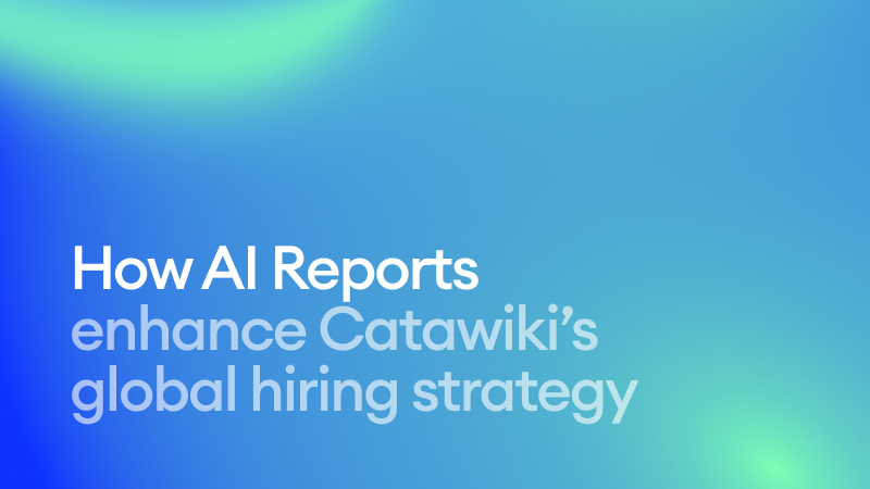 How AI Reports enhance Catawiki’s global hiring strategy